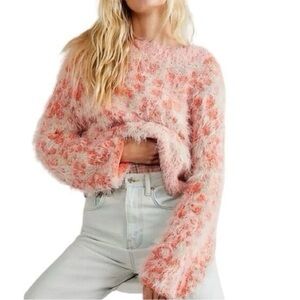 Super soft Orange patterned sweater, NWT